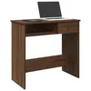 Image de Bureau chêne marron 80x40x75 cm bois d ingénierie