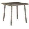 Image de Table basse de jardin rectangulaire gris 40x40x37 cm rotin
