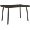 Image de Table basse de jardin rectangulaire marron 60x40x37 cm rotin