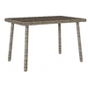 Image de Table basse de jardin rectangulaire gris 60x40x37 cm rotin
