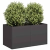 Image de Jardinière noir 80x40x40 cm acier laminé à froid