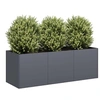 Image de Jardinière anthracite 120x40x40 cm acier laminé à froid
