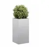 Image de Jardinière 40x40x80 cm acier galvanisé, pot de fleurs, support de plantes, lit surélevé, support de jardinière 860708