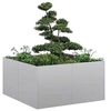 Image de Jardinière 80x80x40 cm acier galvanisé, pot de fleurs, support de plantes, lit surélevé, support de jardinière 860743