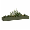Image de Jardinière vert olive 360x80x40 cm acier