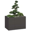 Image de Jardinière noir 120x80x80 cm acier