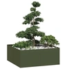 Image de Jardinière vert olive 100x100x40 cm acier