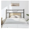 Image de Tête de lit chêne sonoma 90 cm bois d'ingénierie et acier, panneau de tête, tête de lit pour lit simple,, tête de lit 4106820