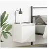 Image de Tables de chevet murales 2 pcs blanc 38x34x40 cm