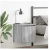 Image de Tables de chevet murales 2 pcs sonoma gris 38x34x40 cm