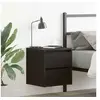 Image de Table de chevet murale chêne noir 38x34x40 cm, table de chevet, armoire de lit, table d'appoint de chambre, table de 861249