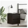 Image de Tables de chevet murales 2 pcs chêne noir 38x34x40 cm