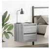 Image de Tables de chevet murales 2 pcs sonoma gris 38x34x40 cm