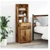 Image de Table de chevet vieux bois 39x35x125 cm bois d'ingénierie, table de nuit, table de lit, table d'appoint, armoire de 861317