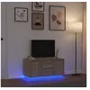 Image de Meuble TV avec lumières LED chêne sonoma 100x41x50 cm
