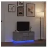 Image de Meuble TV avec lumières LED gris béton 100x41x50 cm