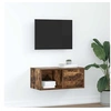 Image de Meuble TV chêne fumé 60x31x25,5 cm bois d ingénierie