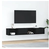 Image de Meuble TV 2 pcs chêne noir 80x31x25,5 cm bois d'ingénierie, banc TV, meuble hifi, centre de divertissement, buffet 861457
