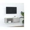 Image de Meuble TV gris béton 80x31x25,5 cm bois d'ingénierie, banc TV, meuble hifi, centre de divertissement, buffet TV, 861460