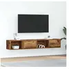 Image de Meubles TV 2 pcs vieux bois 80x31x25,5 cm bois d ingénierie