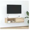 Image de Meuble TV chêne sonoma 100x31x25,5 cm bois d'ingénierie, banc TV, meuble hifi, centre de divertissement, buffet TV, 861476