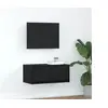 Image de Meuble TV chêne noir 60x31x25,5 cm bois d ingénierie