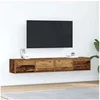 Image de Meubles TV 2 pcs vieux bois 80x31x25,5 cm bois d ingénierie