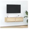 Image de Meuble TV Chêne Sonoma 100x31x25,5 cm en bois d ingénierie