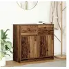 Image de Buffet avec tiroir vieux bois 80x34x76 cm bois d ingénierie