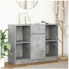 Image de Buffet avec tiroir gris béton 101x35x76 cm bois d'ingénierie, meuble de rangement, buffet, meuble d'entrée, meuble 861565