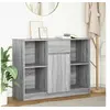 Image de Buffet avec tiroir sonoma gris 101x35x76 cm bois d ingénierie