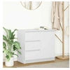 Image de Buffet avec tiroir blanc 71x35x65 cm bois d ingénierie