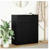 Image de Buffet avec tiroir chêne noir 71x35x84 cm bois d'ingénierie, meuble de rangement, buffet, meuble d'entrée, meuble 861590