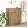 Image de Buffet avec tiroir chêne artisanal 71x35x84 cm bois ingénierie, meuble de rangement, buffet, meuble d'entrée, meuble 861597
