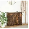 Image de Buffet avec tiroir chêne fumé 71x35x65 cm bois d ingénierie