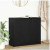 Image de Buffet chêne noir 85x34x76 cm bois d ingénierie