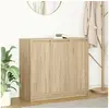 Image de Buffet chêne sonoma 85x34x76 cm bois d ingénierie
