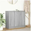 Image de Buffet sonoma gris 85x34x76 cm bois d ingénierie