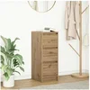 Image de Buffet chêne artisanal 29,5x34x76 cm bois d ingénierie