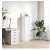 Image de Buffet haut blanc 29,5x34x119,5 cm bois d ingénierie