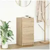 Image de Buffet chêne sonoma 37,5x35x76 cm bois d'ingénierie 861726