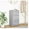 Image de Buffet sonoma gris 37,5x35x76 cm bois d ingénierie