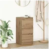 Image de Buffet chêne artisanal 37,5x35x76 cm bois d'ingénierie 861732