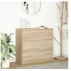 Image de Buffet chêne sonoma 80x35x76 cm bois d ingénierie