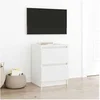 Image de Meuble TV blanc 40x35x54 cm bois d ingénierie