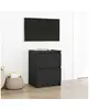 Image de Meuble TV noir 40x35x54 cm bois d ingénierie