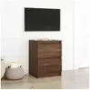 Image de Meuble TV chêne marron 40x35x54 cm bois d ingénierie