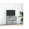 Image de Meuble TV gris béton 60x35x54 cm bois d ingénierie