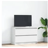 Image de Meuble TV blanc 80x35x54 cm bois d ingénierie