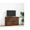 Image de Meuble TV chêne marron 80x35x54 cm bois d ingénierie